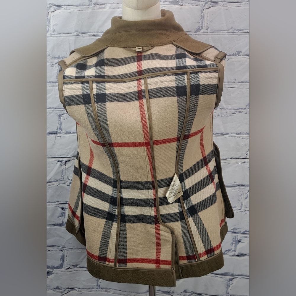 Burberry Women's Pea Coat Winter Jacket Wool Toggle Duffle Double Breasted 2 US - Picture 9 of 16